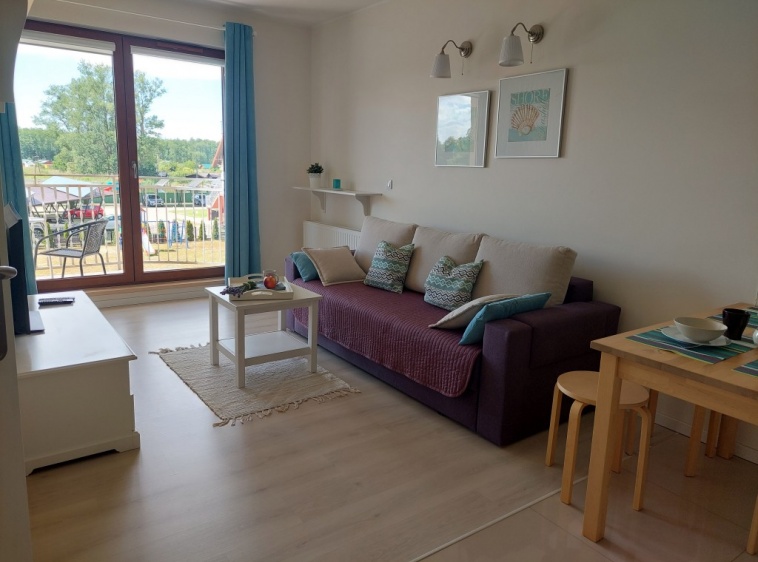  Apartament Lazurowy Pok&oacute;j z widokiem na balkon